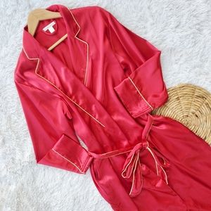 Vintage Victoria's Secret‎ Red and Gold Long Robe